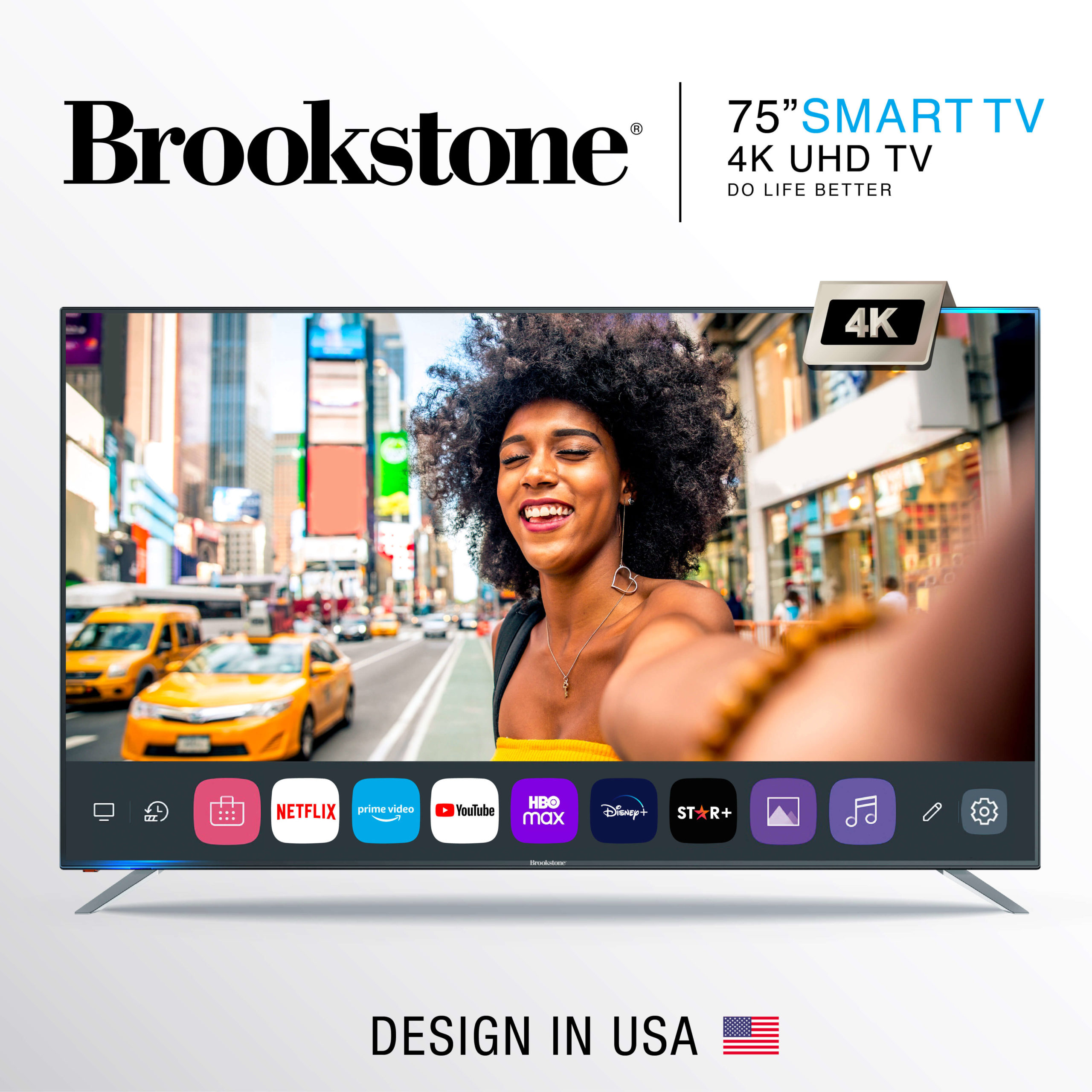 Brookstone 4K UHD Smart TV webOS 75