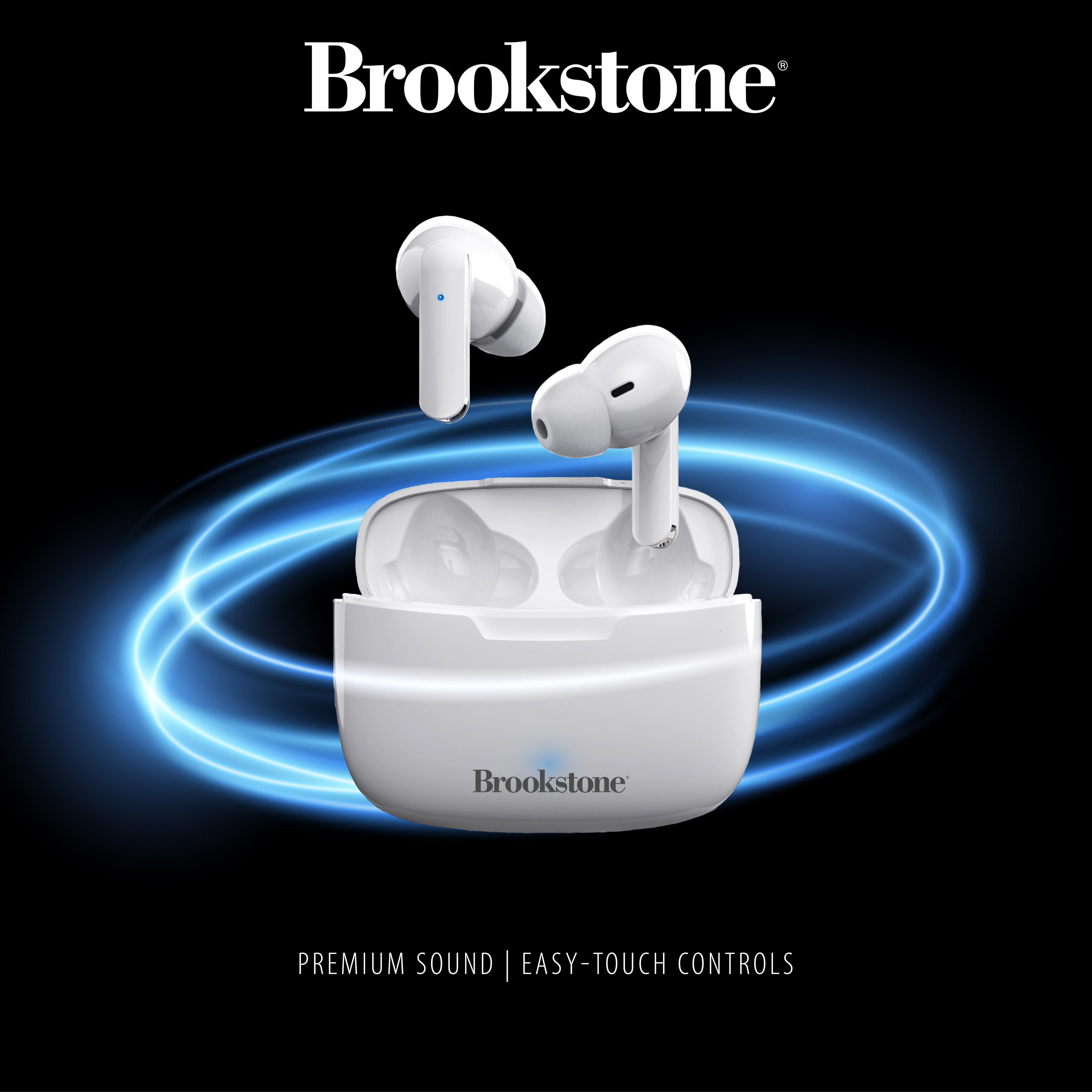 Earbuds Touch Pro White Brookstone